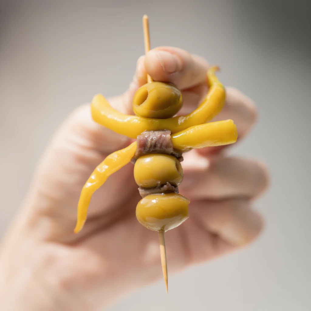 Gilda Clásica Vasca - Anchoa del Cantábrico, Aceituna y Piparra - Image 5