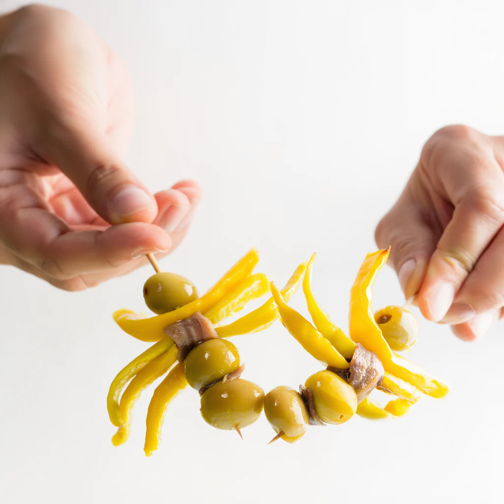 Gilda Clásica Vasca - Anchoa del Cantábrico, Aceituna y Piparra - Image 9