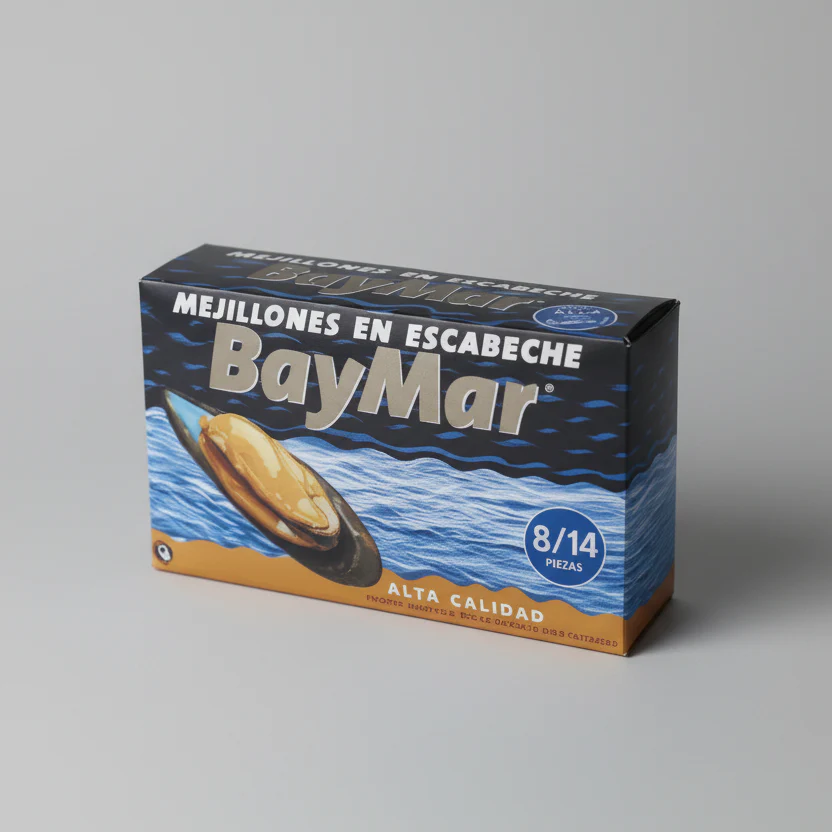 Mejillones en Escabeche 8/14 BayMar Lata Gourmet - 120 ml - Image 3