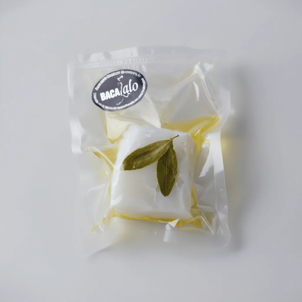 Morro de Bacalao Desalado con AOVE y Laurel (1ud) - 250g